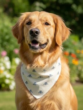 Handmade Reversible Tie-On Dog Bandana